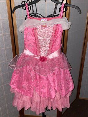 LICENSED Disney Princess SLEEPING BEAUTY Aurora Girls Costume Dress SIZE 5/6